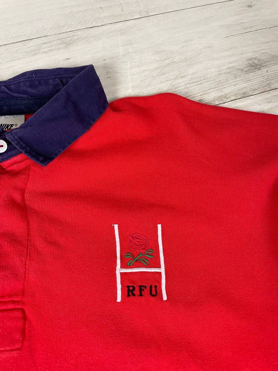 Nike Vintage NIKE RFU England Rugby Union Long Sleeve Shirt 90s Size US L / EU 52-54 / 3 - 6 Thumbnail