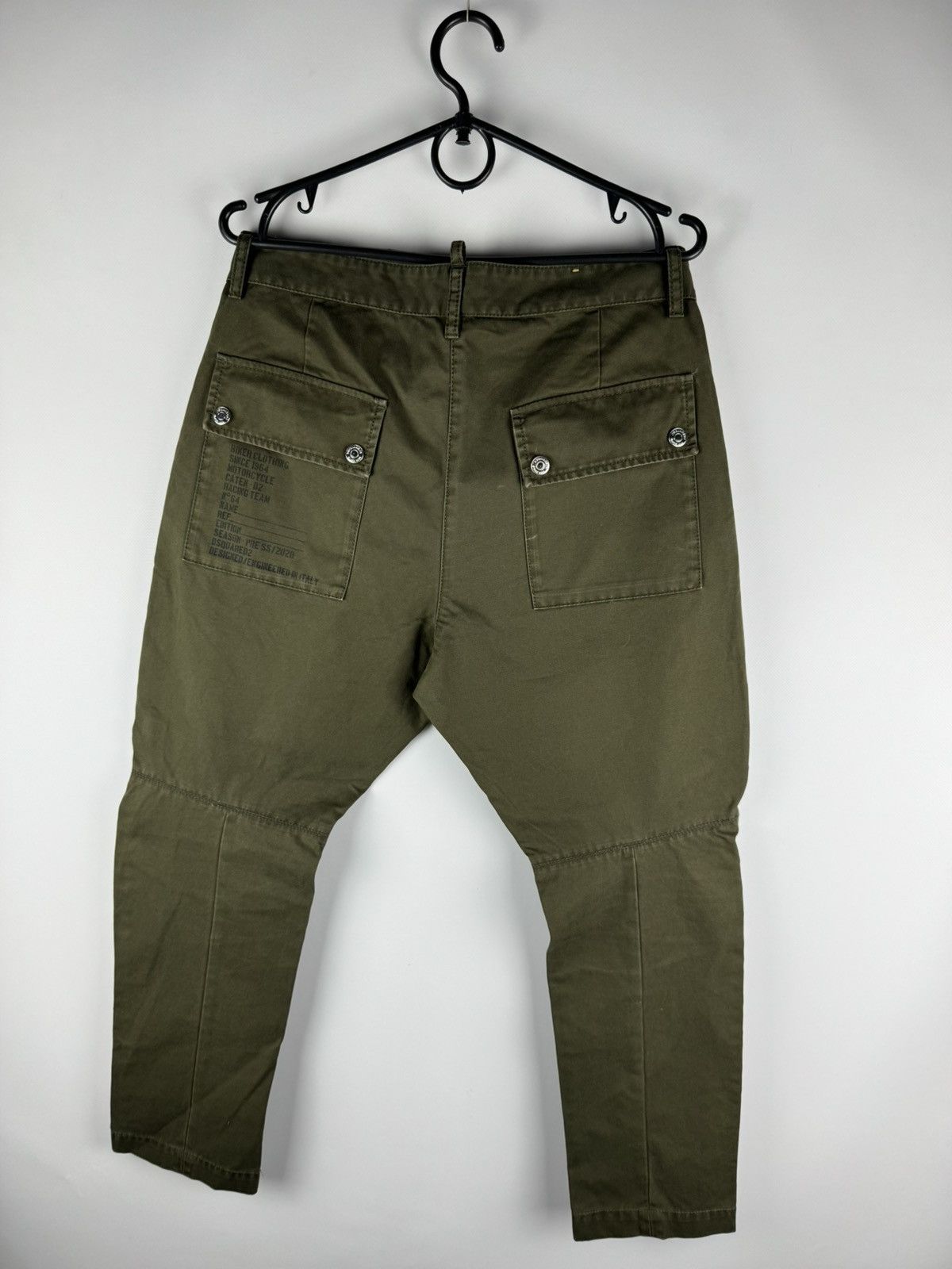 Dsquared2 Dsquared2 Sexy Cargo Biker Patch Cropped Pants Olive SS20 Size US 31 - 4 Thumbnail