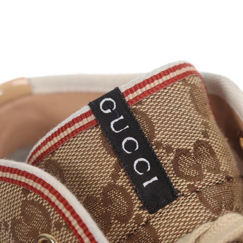 Gucci Gucci Logo High-Top Sneakers in Brown - Size US 7.5 / EU 40-41 - 6 Thumbnail