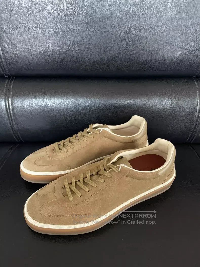 Loro Piana LORO PIANA Tennis Walk Round Toe Fashion Lacing Casual Low Size US 11 / EU 44 - 2 Thumbnail