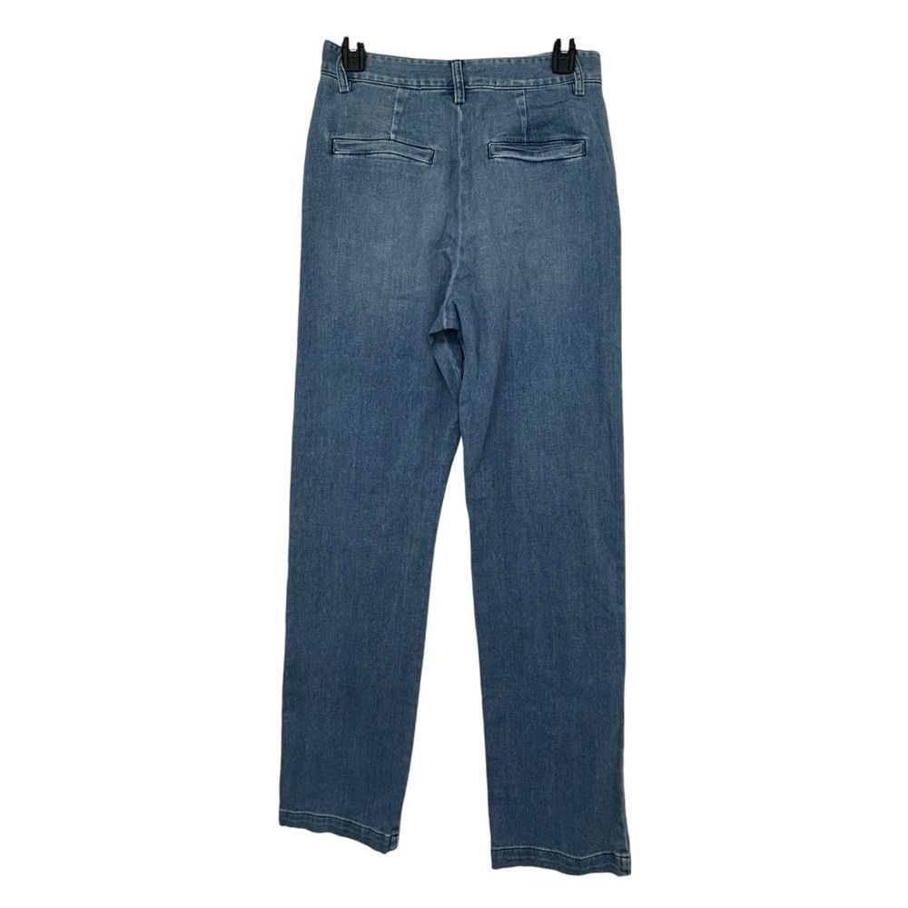 Enza Costa ENZA COSTA BLUE STRAIGHT LEG DENIM TROUSER JEAN PANTS HIGH Size 24" / US 00 / IT 34 - 9 Thumbnail