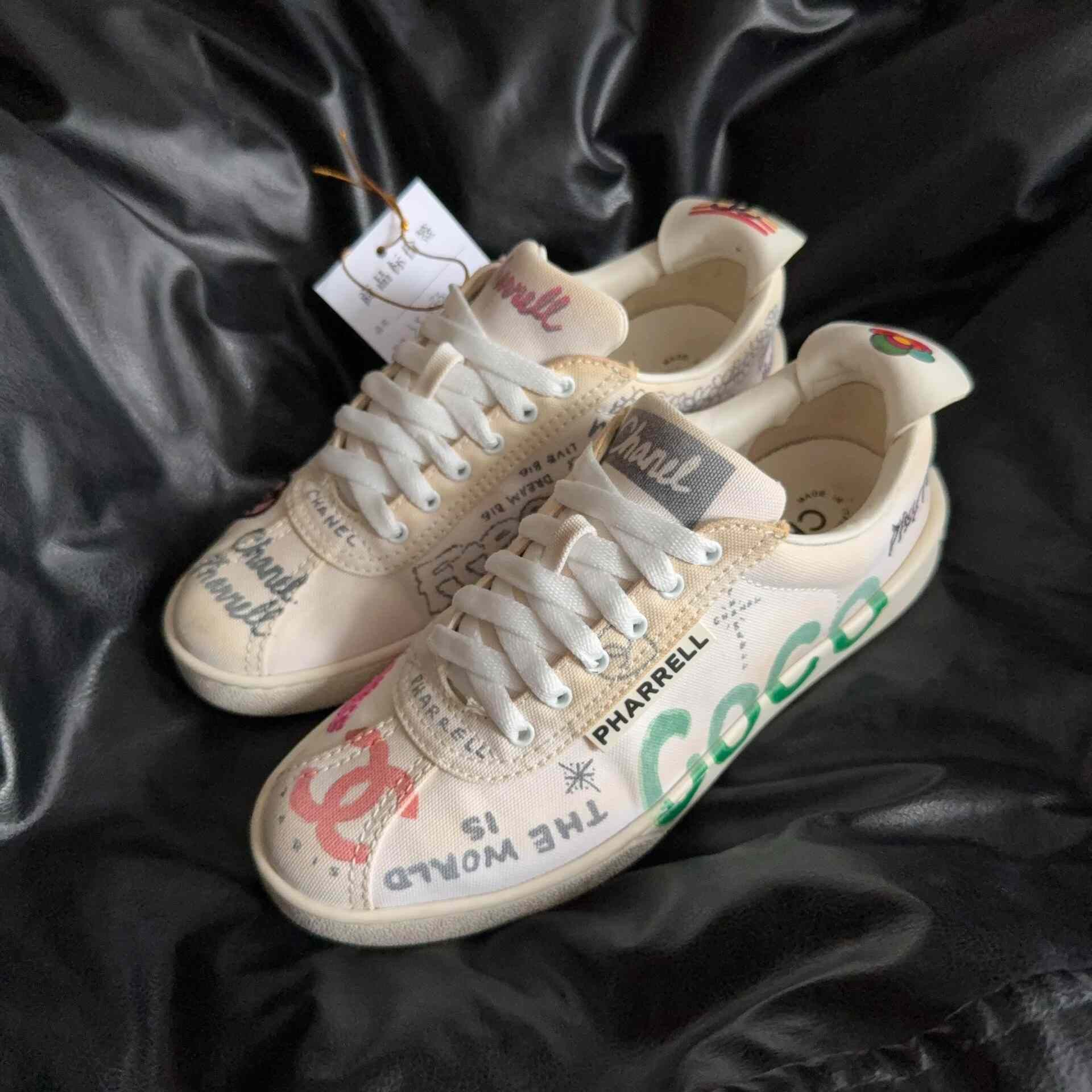 Chanel Chanel Collab Limited Lowtop Sneakers 35.5 Women Size US 5 / IT 35 - 1 Thumbnail