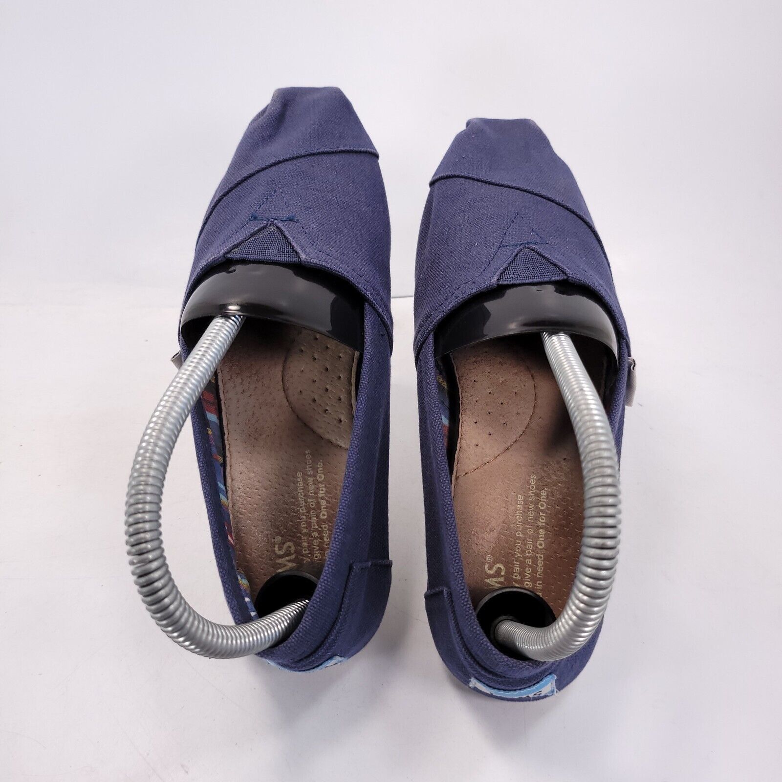 Toms Toms Casual Round Toe Ballet Flat Womens Size 7 Blue White Size US 7 / IT 37 - 4 Thumbnail