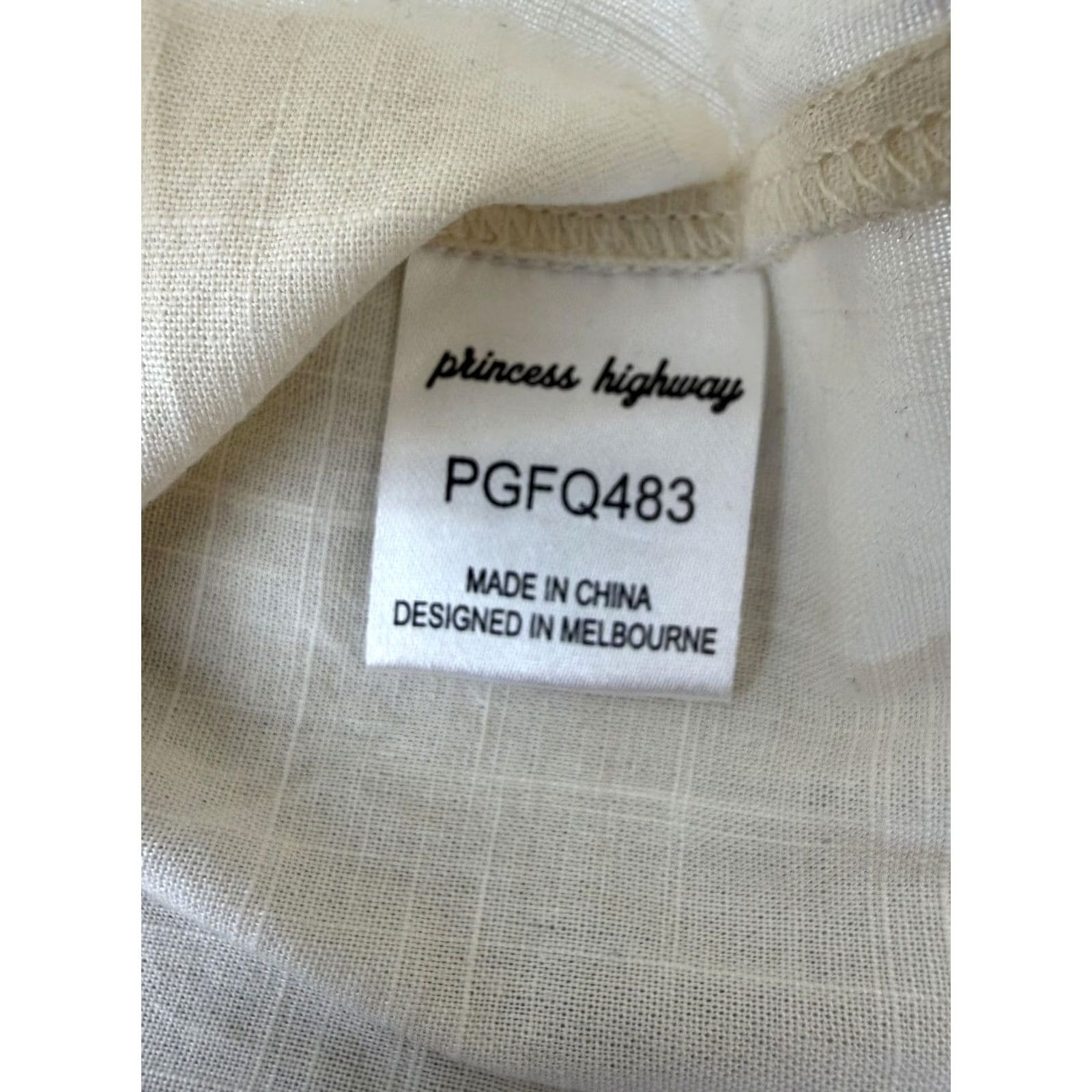 Vintage VINTAGE Princess Highway Blouse Womens 16 Beige Scoop Neck Embroidered Floral Top Size XXL / US 16-18 / IT 52-54 - 4 Thumbnail