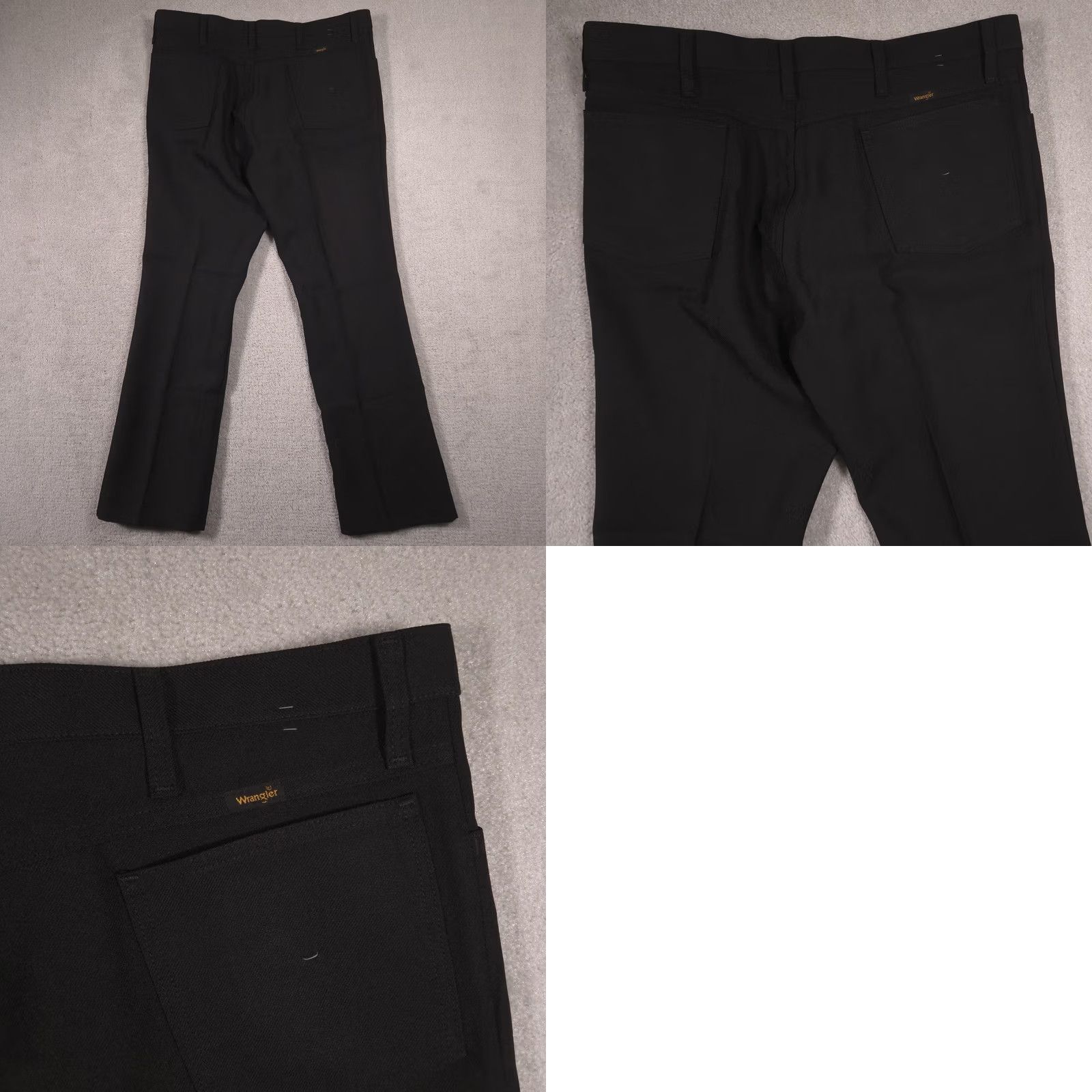 Wrangler Wrangler Dress Pants Mens 40x32 Black Microfiber Flat Front Uniform Work Size US 40 / EU 56 - 9 Thumbnail