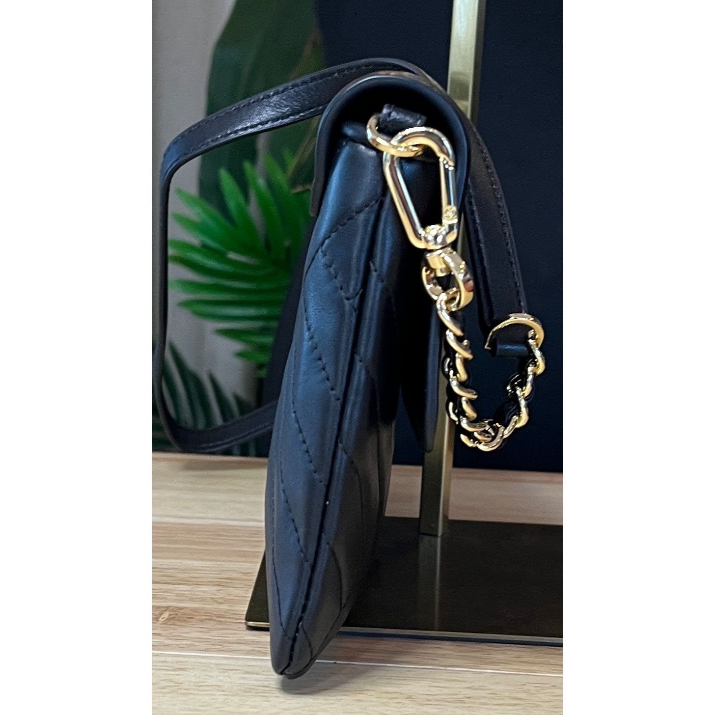 Tory Burch ✺✺ AUTHENTIC TORY BURCH Black Quilted Leather Fleming Handba Size ONE SIZE - 5 Thumbnail
