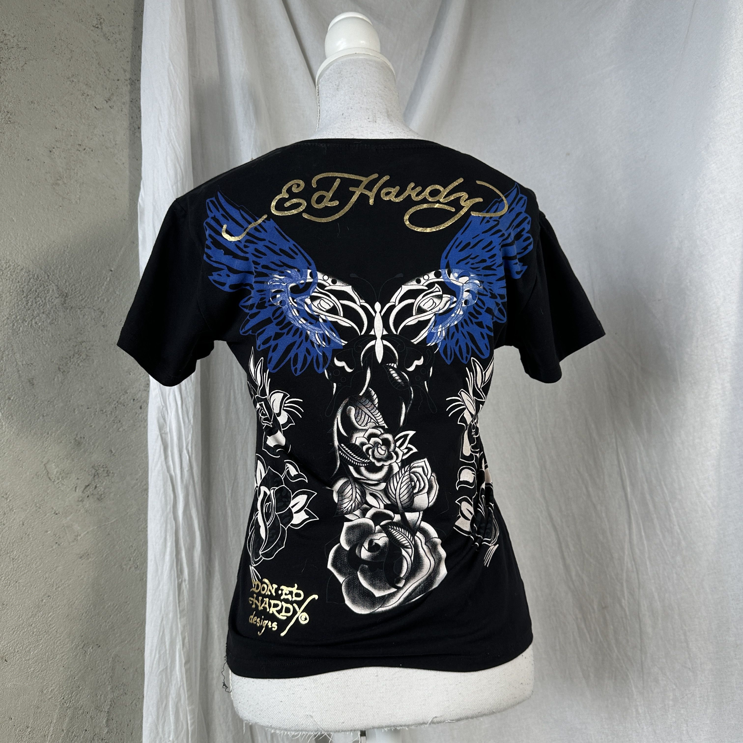 Ed Hardy × Vintage Vintage Y2K Casual Oversize Printed Ed Hardy T-shirt Size XL / US 12-14 / IT 48-50 - 6 Thumbnail