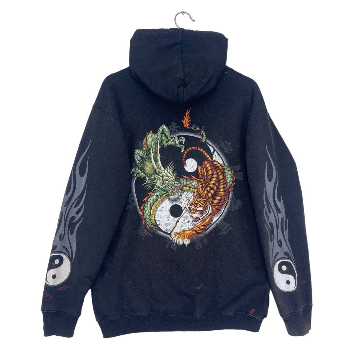 Japanese Brand × Vintage Haraju Dragon Tigers Zip Up Hoodie Sweatshirt Size US M / EU 48-50 / 2 - 1 Thumbnail