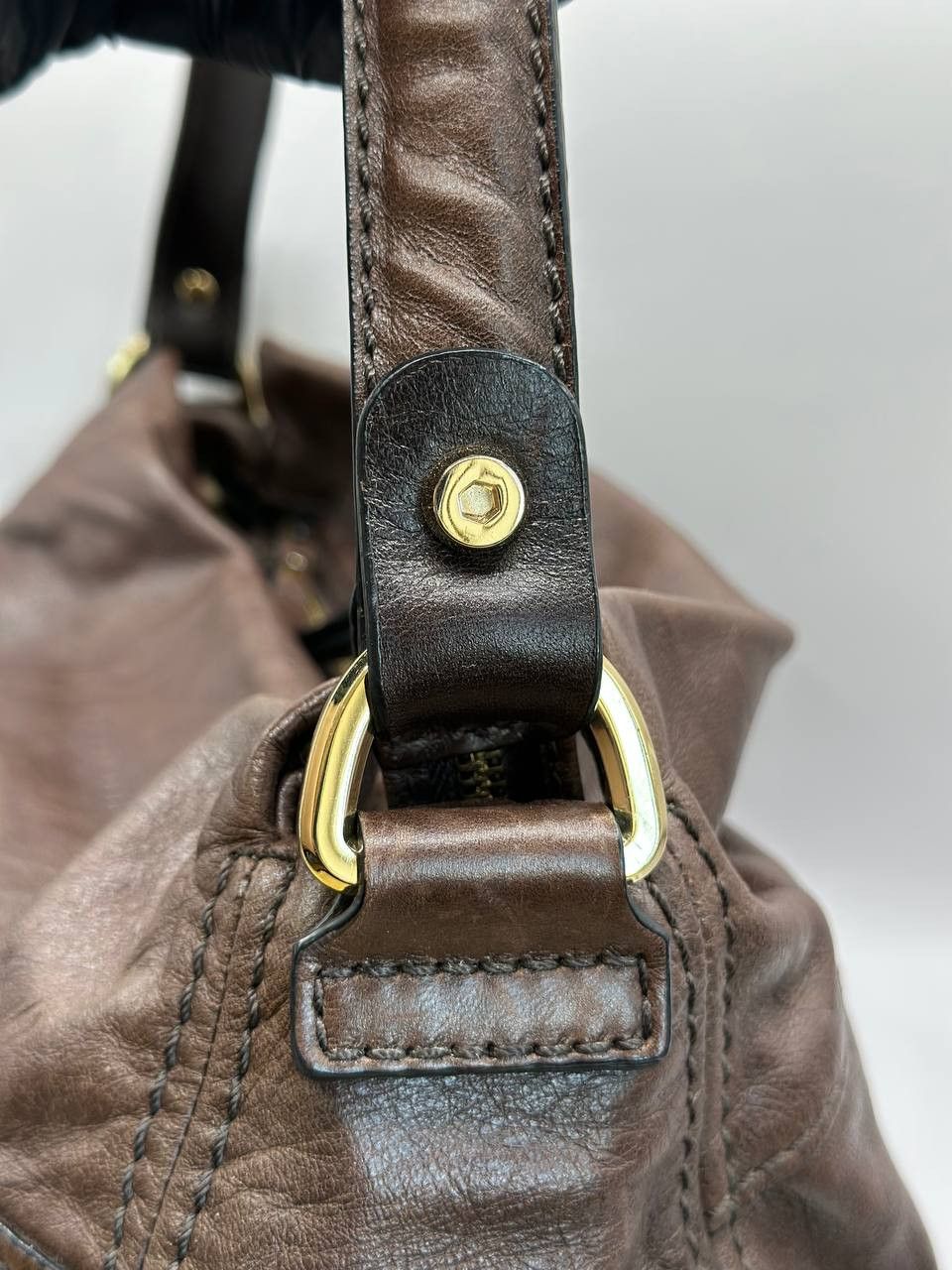 Other Coccinelle Brown Leather Shoulder Bag Classic Italian Design Size ONE SIZE - 5 Thumbnail