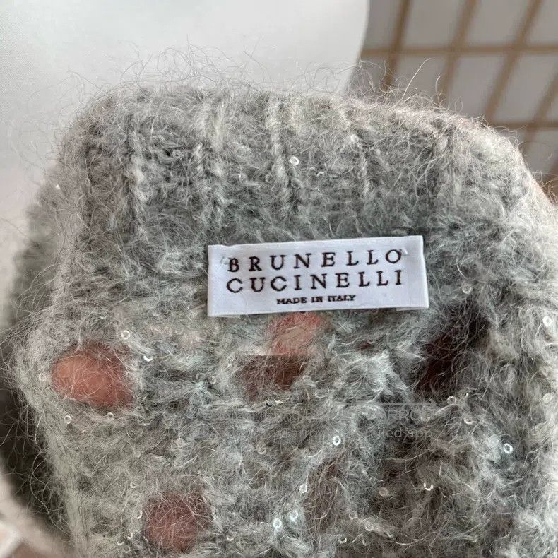 Brunello Cucinelli Brunello Cucinelli Lace-up Mohair and Cashmere Knit Vest Size S / US 4 / IT 40 - 4 Thumbnail