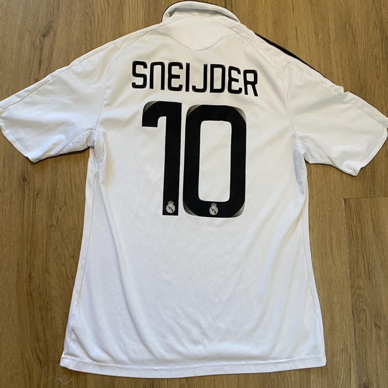 Adidas 2008-09 Sneijder Real Madrid Adidas Home Football Size US M / EU 48-50 / 2 - 1 Thumbnail