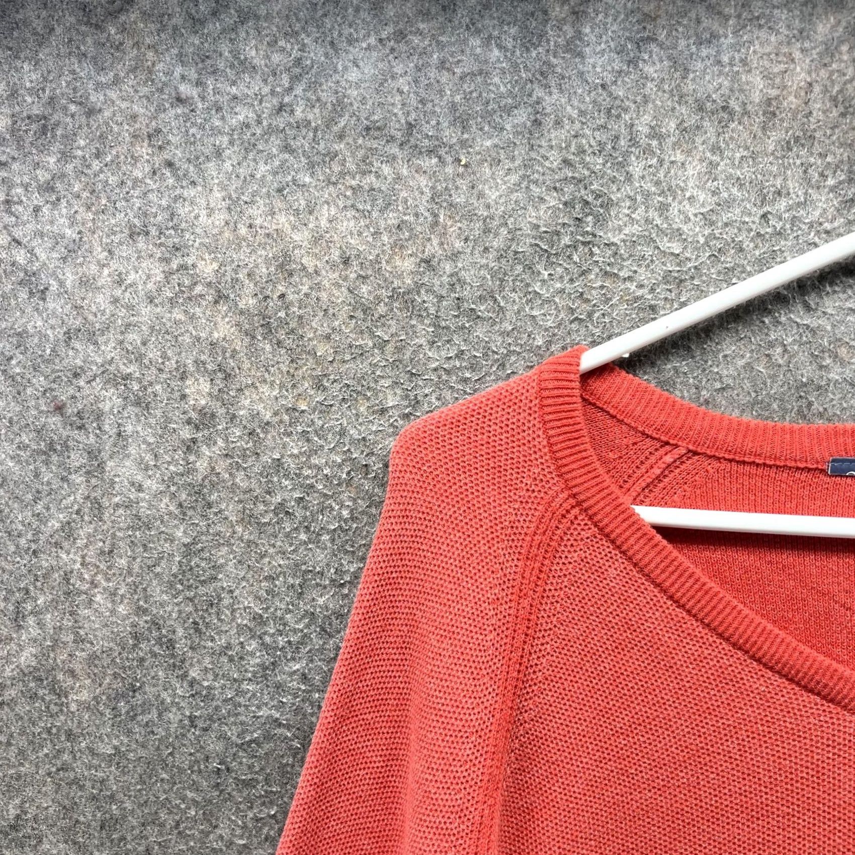 Tommy Bahama Tommy Bahama Sweater Mens XL Orange Pima Cotton V-Neck Waffle-Knit Pullover Size US XL / EU 56 / 4 - 6 Thumbnail