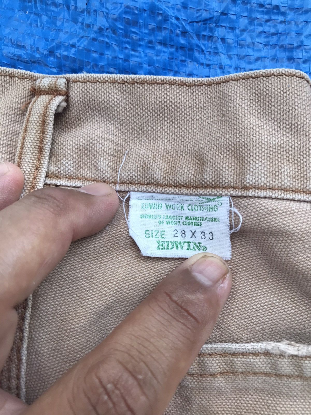 Carhartt × Edwin VINTAGE 80s EDWIN WORKWEAR PANTS Size US 28 / EU 44 - 9 Thumbnail