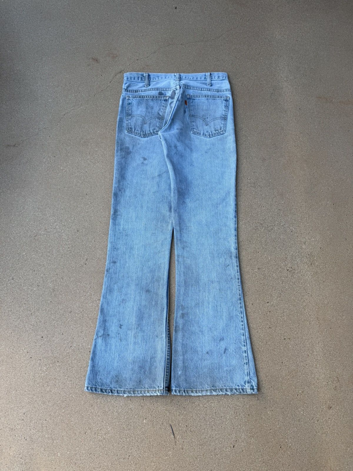 Levi's Vtg 70’s Levi’s 646 Orange Tab Bellbottom Flare Jeans 30x32 Size US 30 / EU 46 - 2 Thumbnail