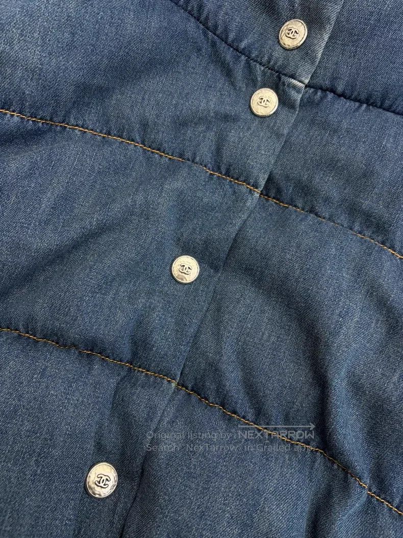 Chanel Chanel Blue denim down jacket Size S / US 4 / IT 40 - 3 Thumbnail