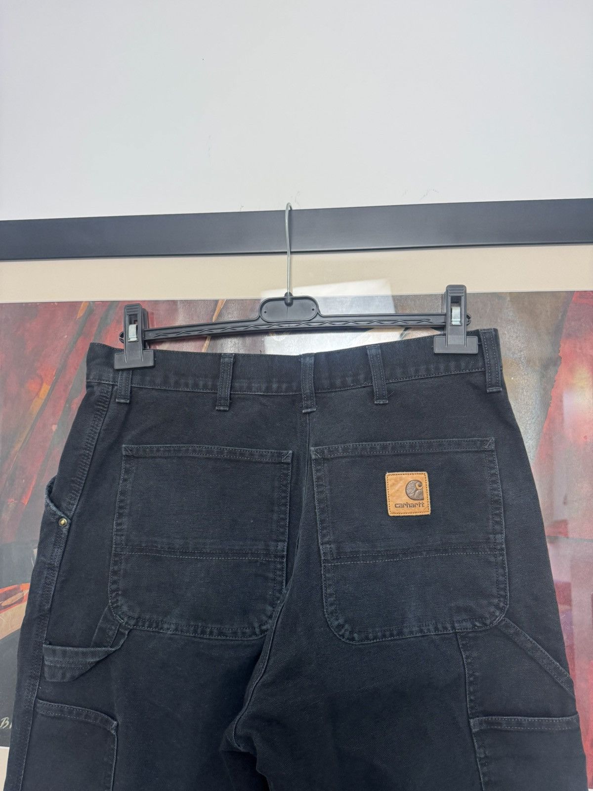 Carhartt Vintage 90s Carhartt Single Knee Washed Black Rare Work Pant Size US 32 / EU 48 - 3 Thumbnail