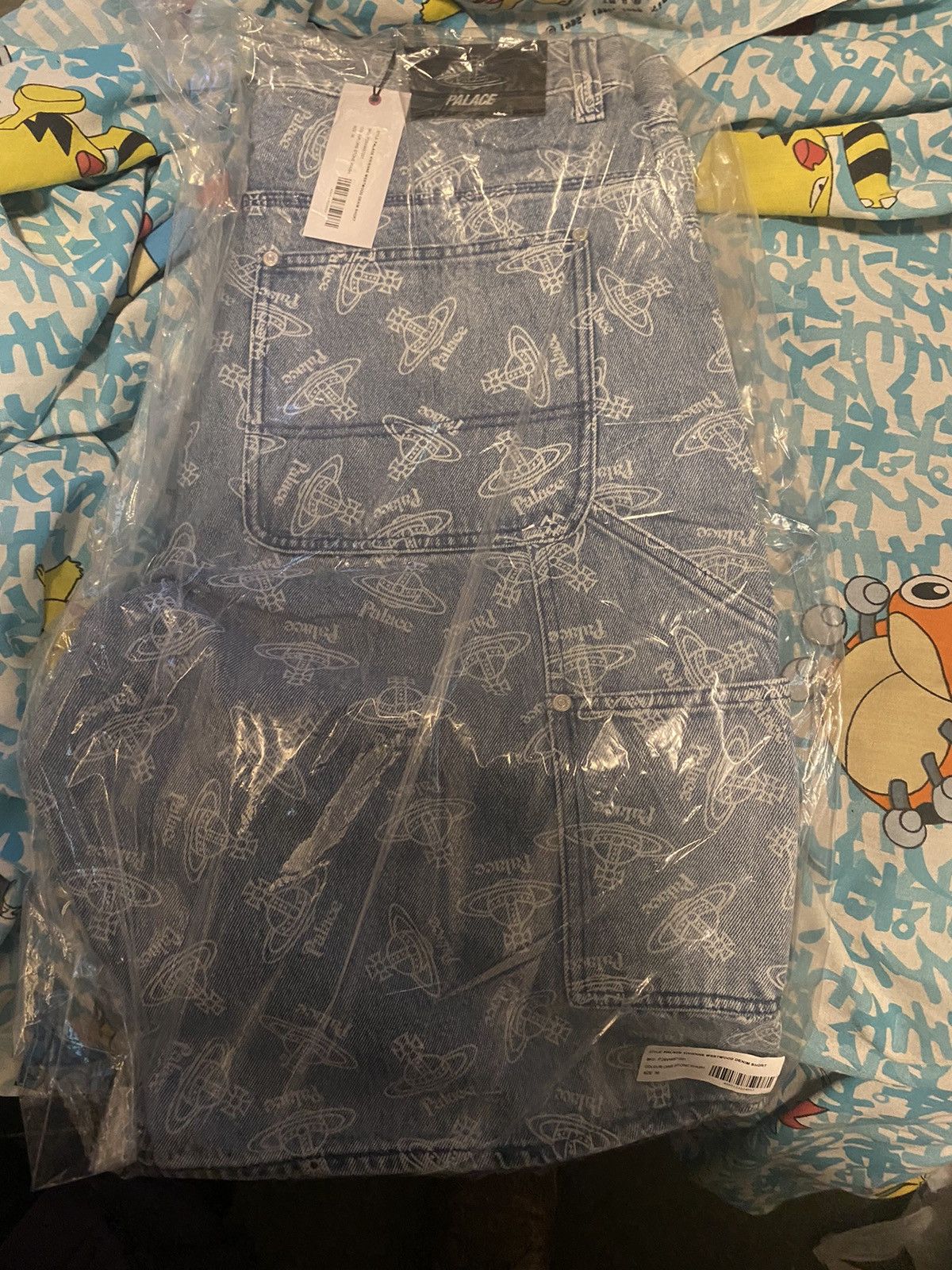 Palace × Vivienne Westwood Palace Vivienne Westwood Denim Shorts Orb Stone Wash 36 Size US 36 / EU 52 - 5 Thumbnail
