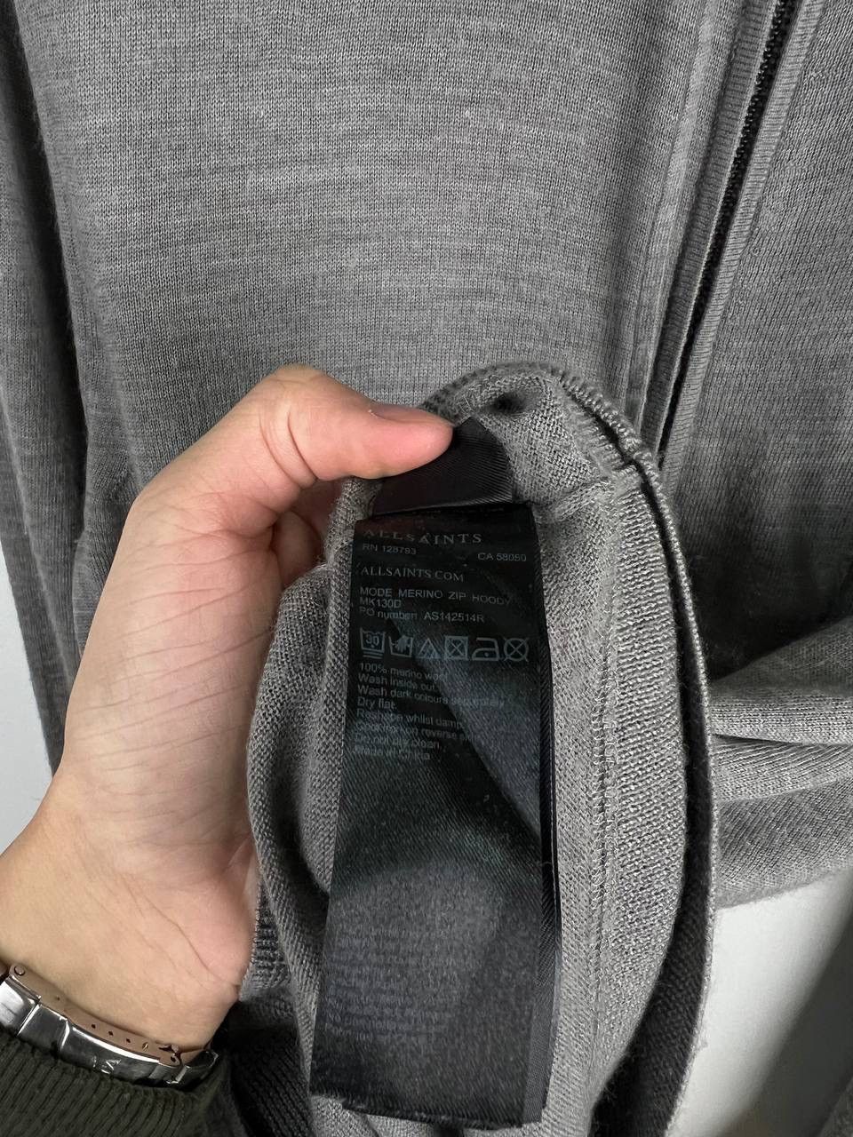 Allsaints Allsaints luxury wool zip hoodie size L Size US L / EU 52-54 / 3 - 6 Thumbnail