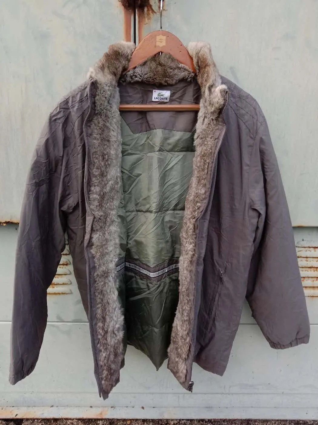 Lacoste Lacoste Vintage Padded Winter Jacket (Faux Fur Lined) Size US M / EU 48-50 / 2 - 8 Thumbnail