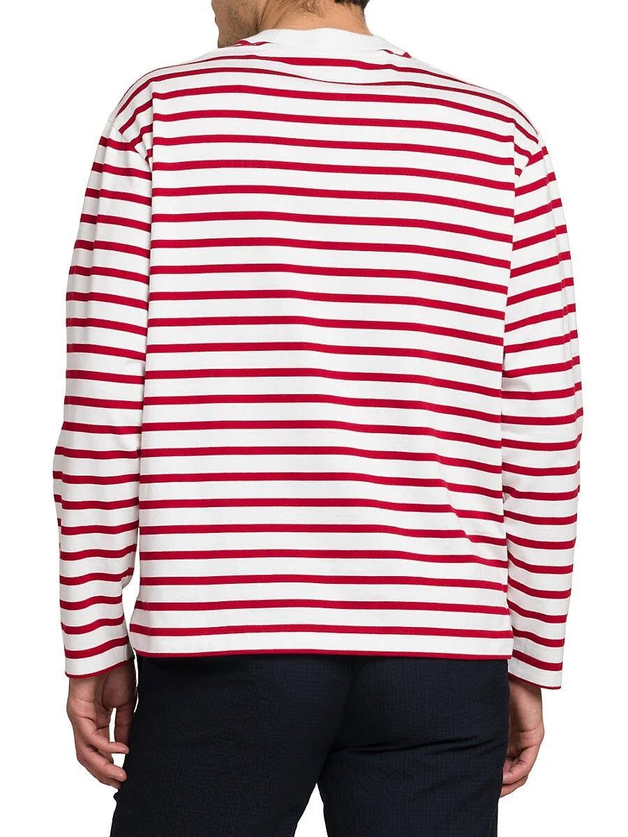 Loro Piana o1srvl11e0424 T-Shirt in White/Red Size US XL / EU 56 / 4 - 4 Thumbnail