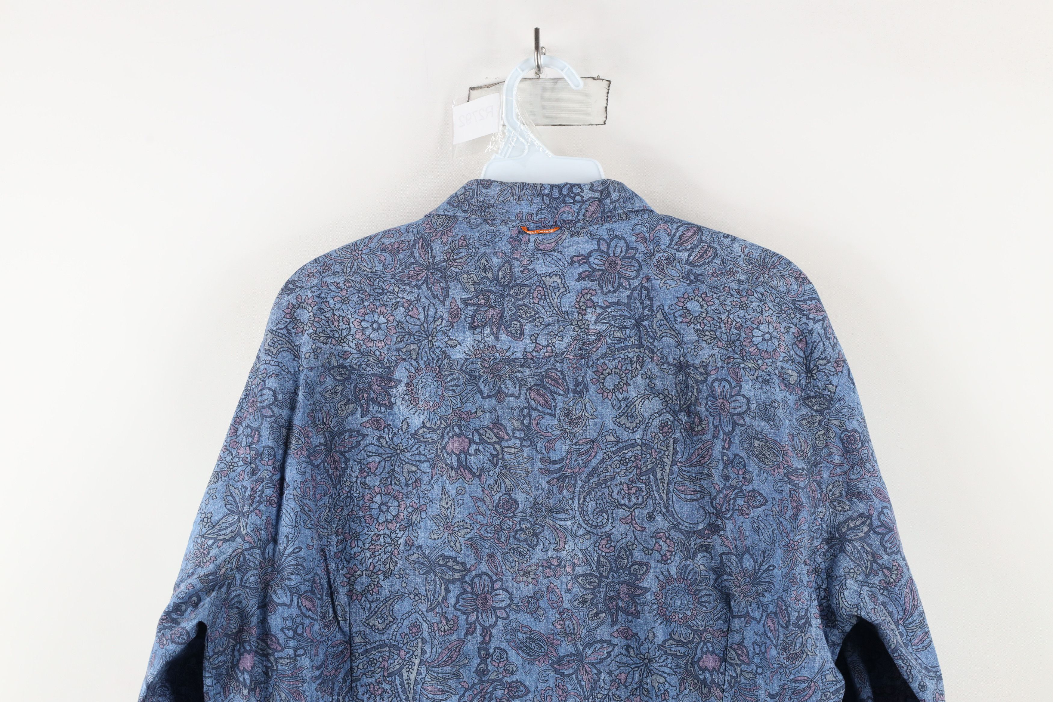 Hugo Boss × Vintage Hugo Boss Fit Rainbow Paisley Flower Collared Button Shirt Size US XL / EU 56 / 4 - 15 Thumbnail