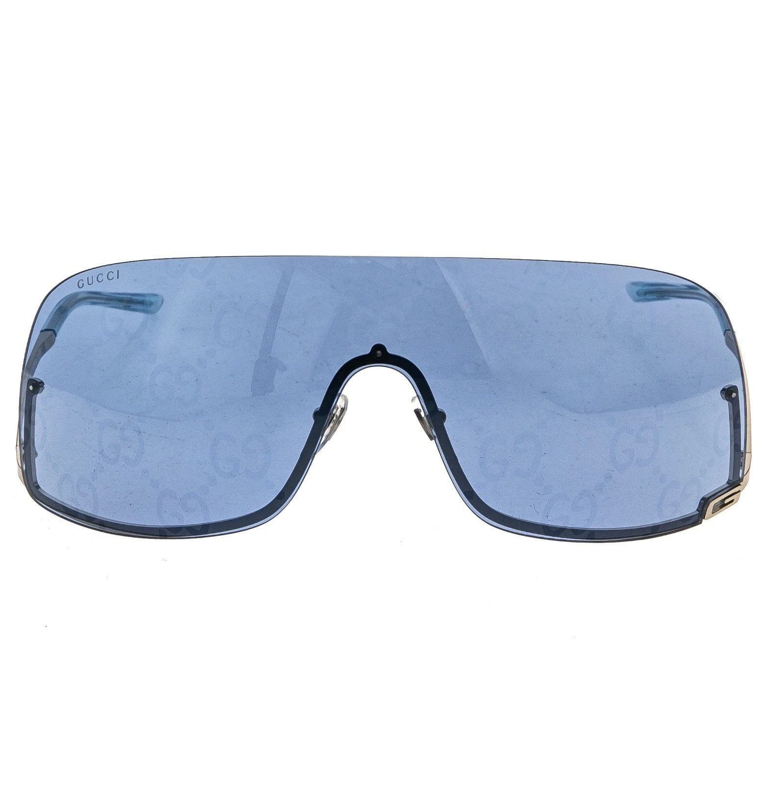 Gucci GUCCI 1560 Silver Blue GG Print Gg1560S Sunglasses 003 Size ONE SIZE - 9 Thumbnail