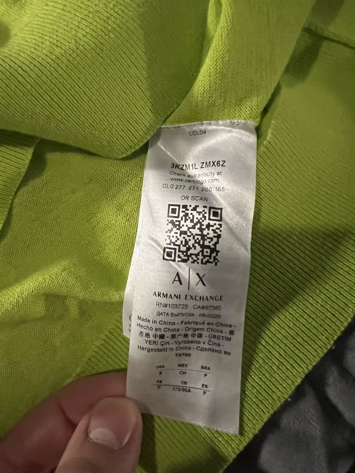 Armani × Armani Exchange Armani Exchange Green Neon sweater Size US XS / EU 42 / 0 - 4 Thumbnail