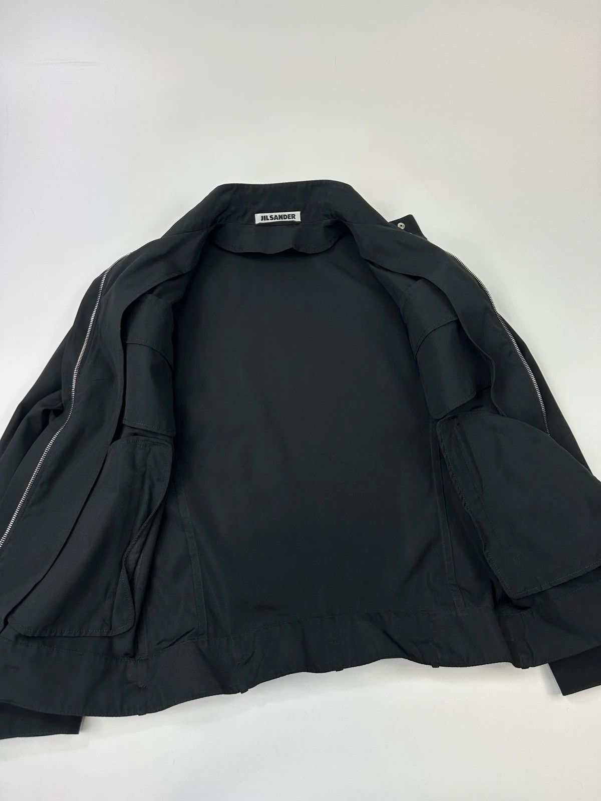 Jil Sander Jil Sander Early 00s Black Nylon Double Belted 7 Zip Jacket Size M / US 6-8 / IT 42-44 - 8 Thumbnail