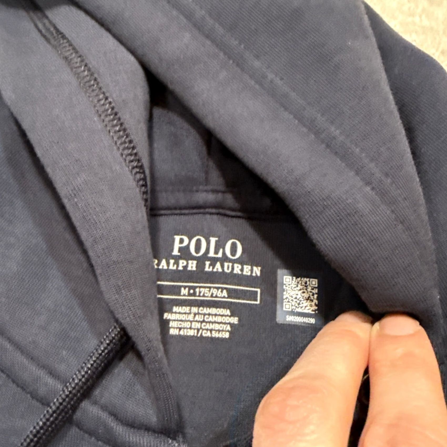 Polo Ralph Lauren Polo Ralph Lauren Hoodie Men's M Blue Double Knit Full Zip Hooded Knit Size US M / EU 48-50 / 2 - 5 Thumbnail