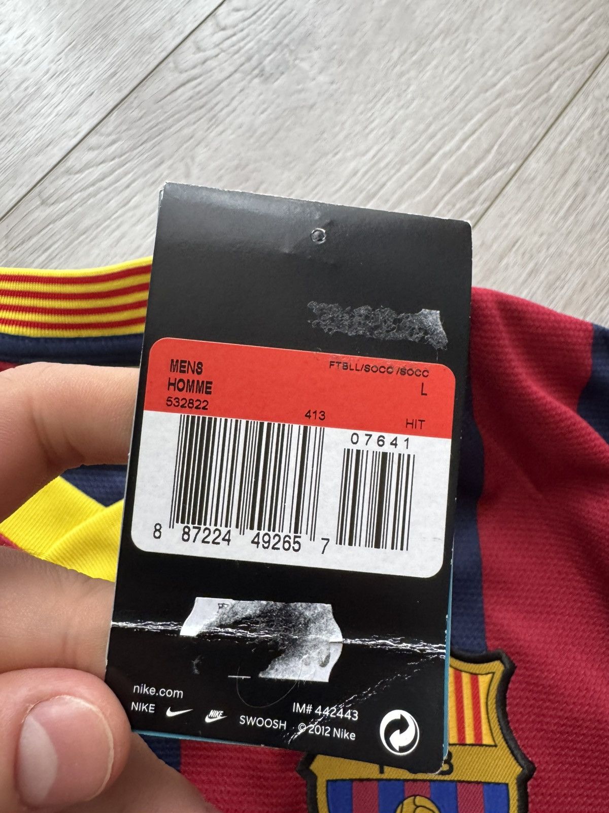 Nike Messi Barcelona 2013-2014 Home Soccer Jersey Shirt BNWT L Size US L / EU 52-54 / 3 - 7 Thumbnail