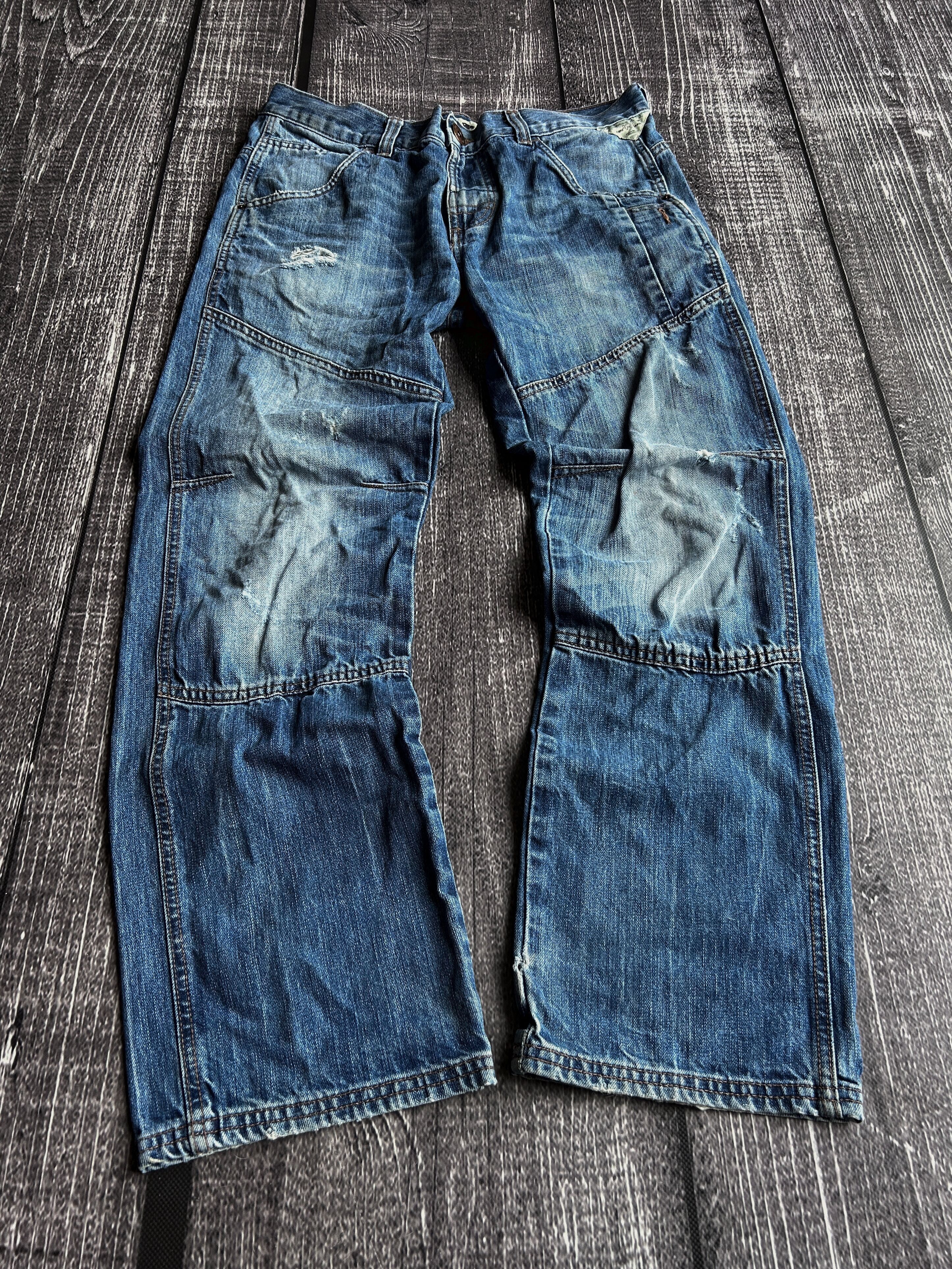 Designer VTG Rick Owens Raf Simons Balenci Style Washed Jeans 90s Size US 32 / EU 48 - 1 Thumbnail