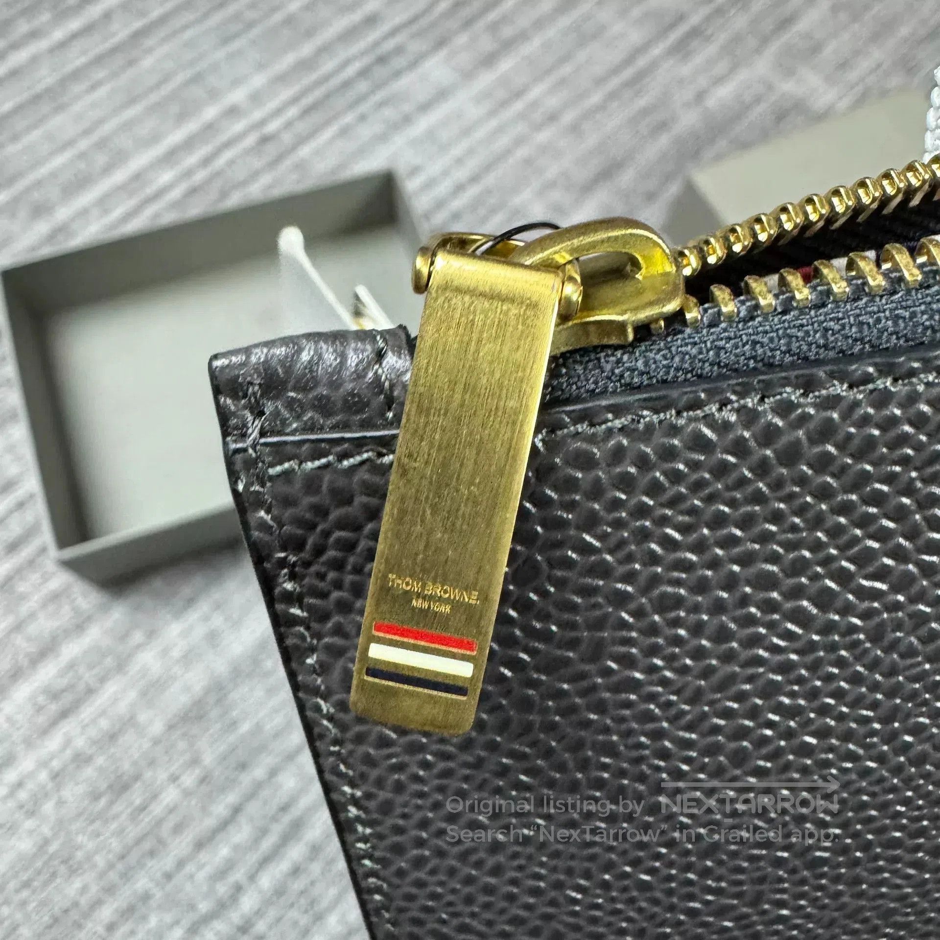 Thom Browne Thom Browne Black Card Holder with Tag. Size ONE SIZE - 7 Thumbnail