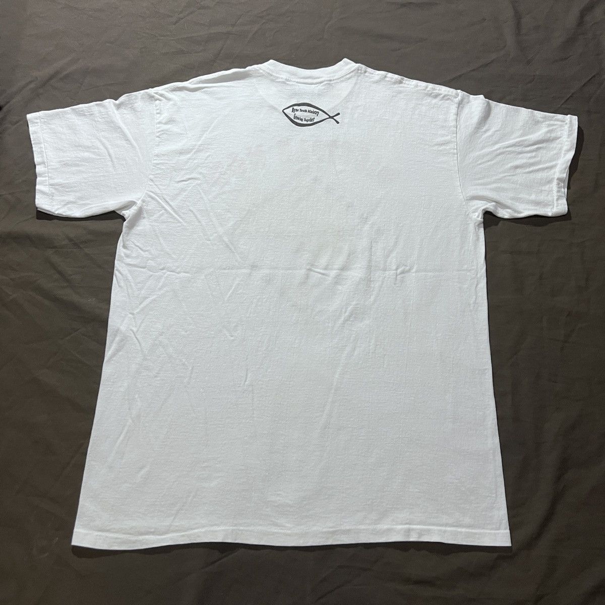 Vintage Vintage 90s No compromise Christ God Jesus Bible Holy Tee XL Size US XL / EU 56 / 4 - 4 Thumbnail