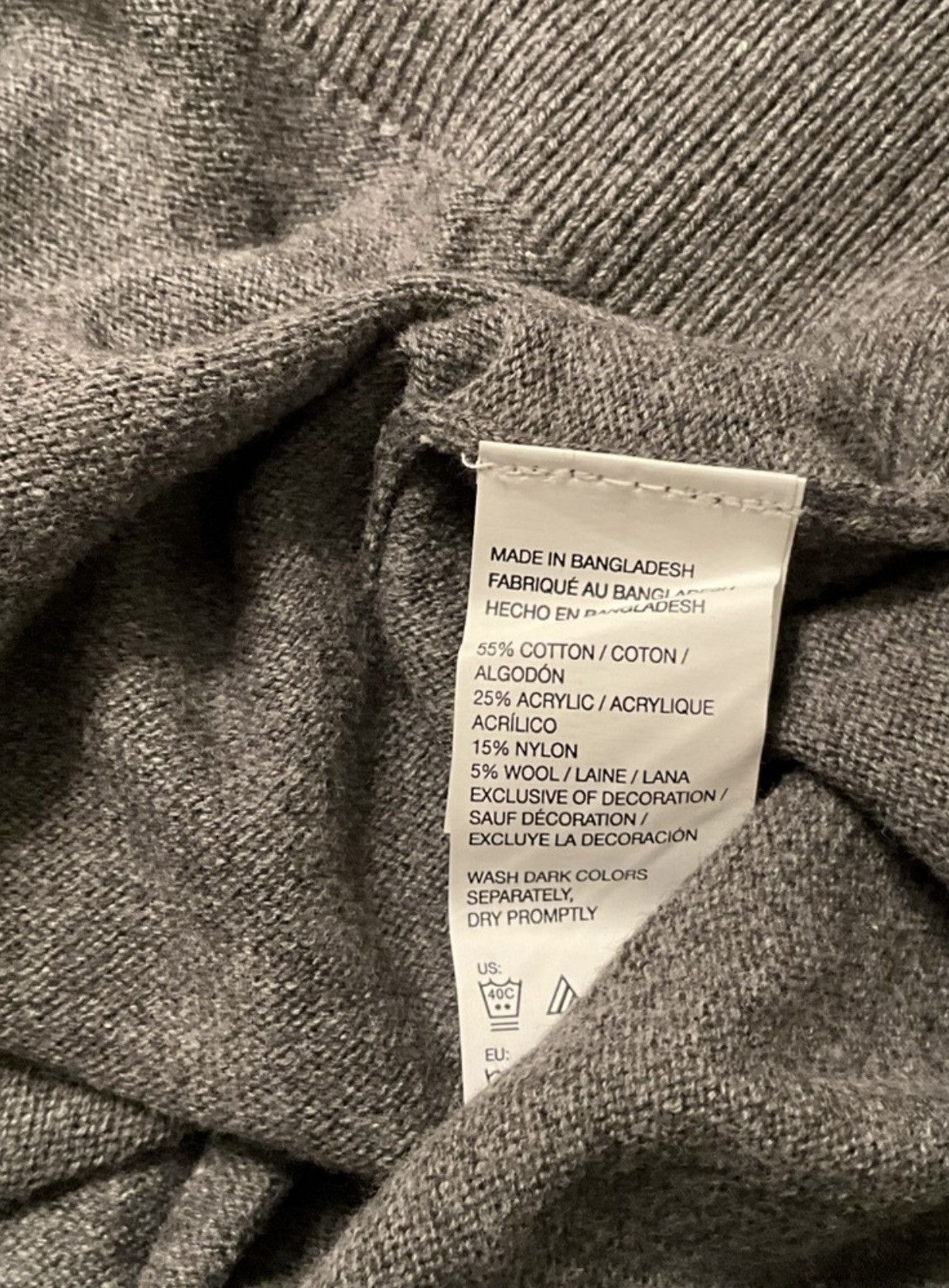 Izod NWT IZOD Men's Gray V-Neck Sweater XXL Size US XXL / EU 58 / 5 - 5 Thumbnail