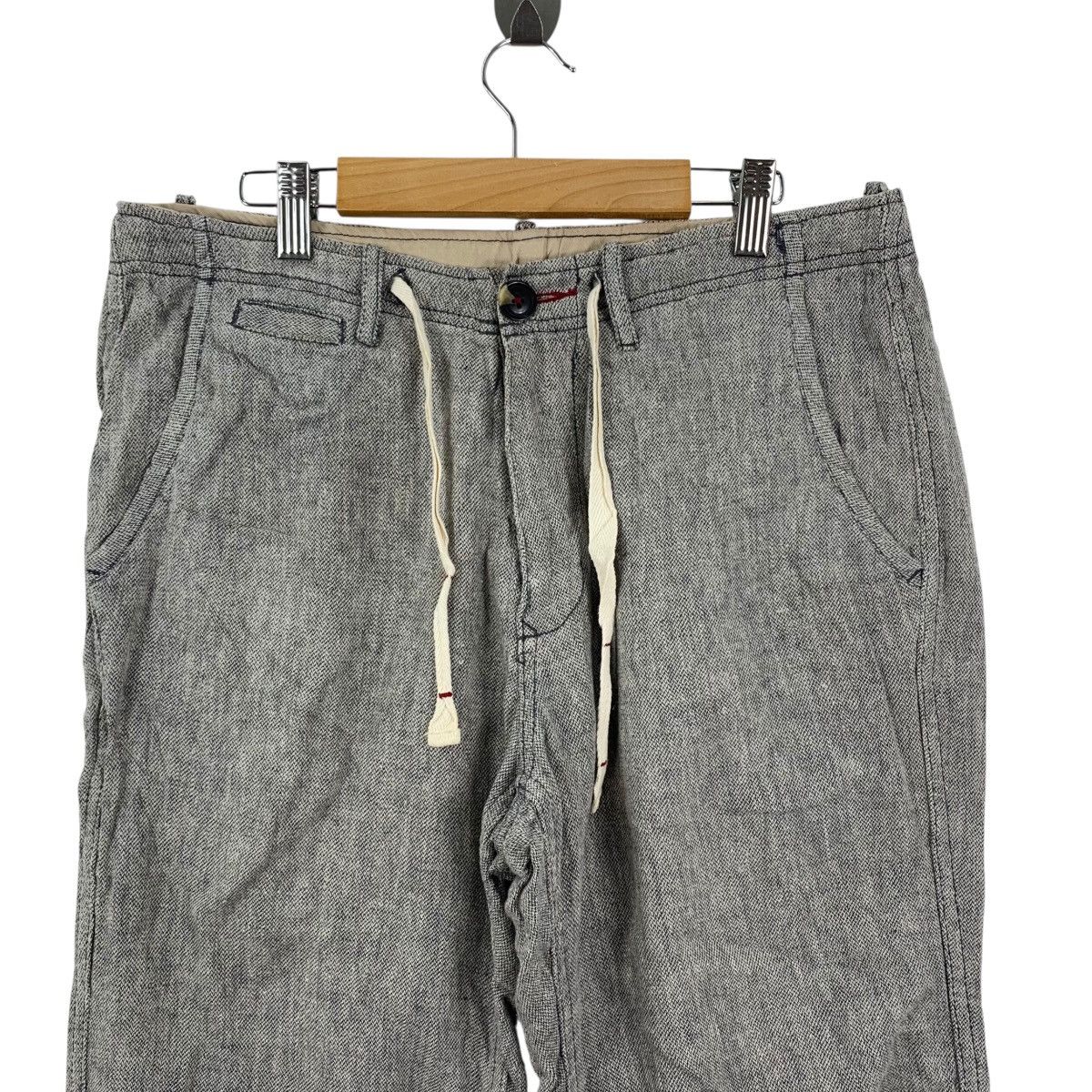 Japanese Brand BACK NUMBER Japanese Brand Stripes Linen Drawstring Casual Size US 30 / EU 46 - 3 Thumbnail