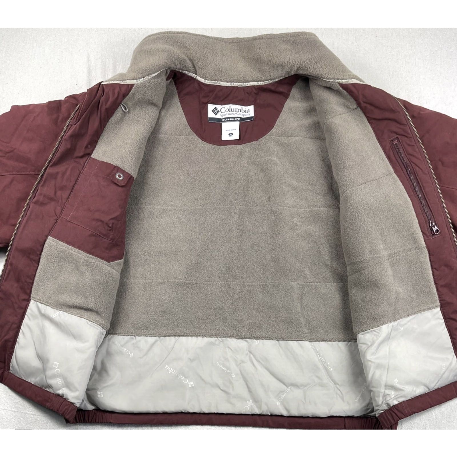 Vintage VINTAGE Columbia Fleece Lined Jacket XL Red Softshell Ski Men’s Bomber Coat Size US XL / EU 56 / 4 - 3 Thumbnail
