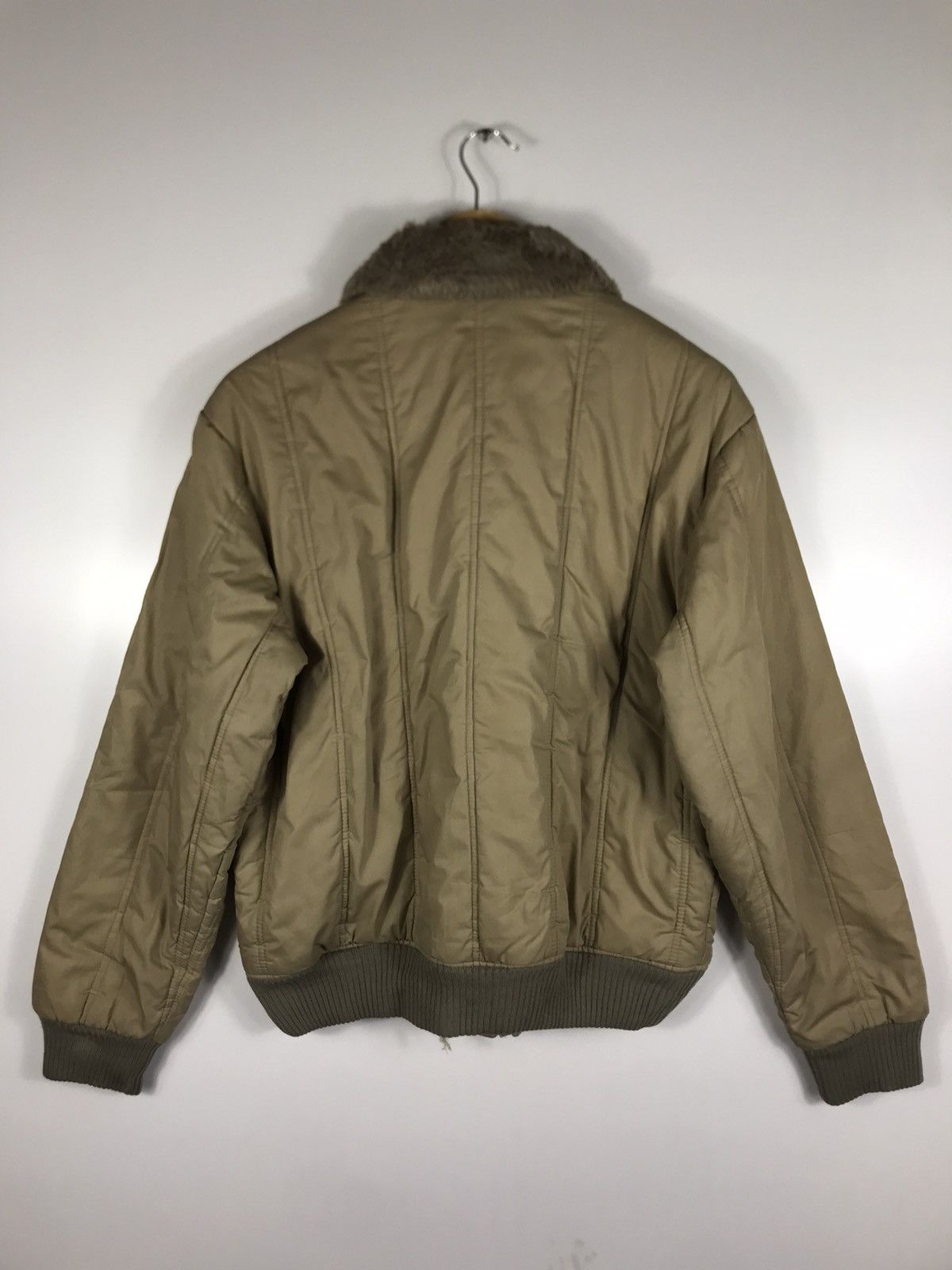 ⚡️Vintage Fur Collar Bomber Jacket