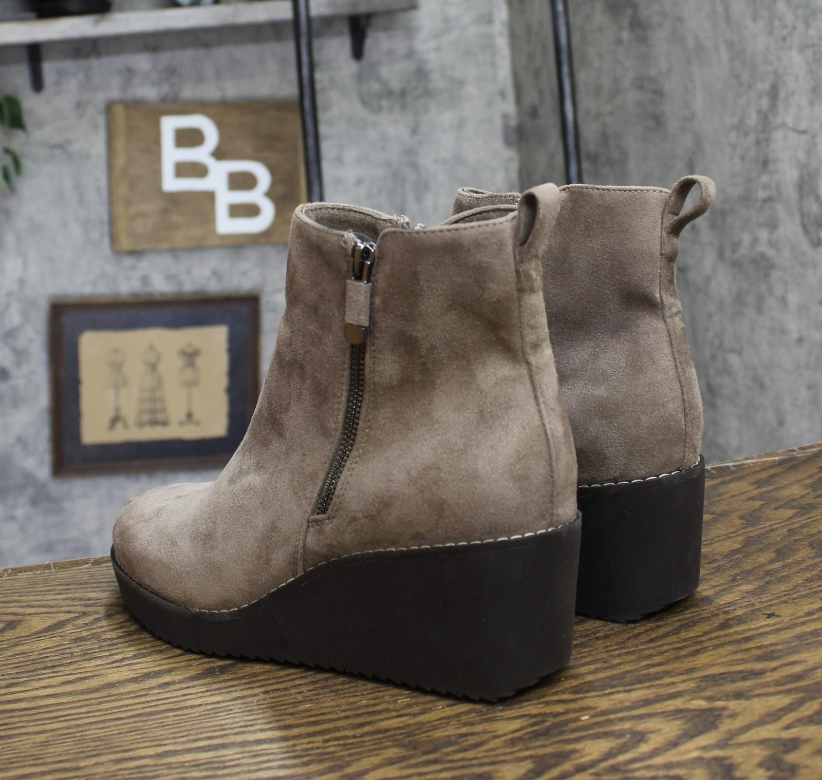 Style & Co Style & Co. Booties 10019630400 Taupe Microsuede Brown 9.5m Size US 9.5 / IT 39.5 - 2 Thumbnail