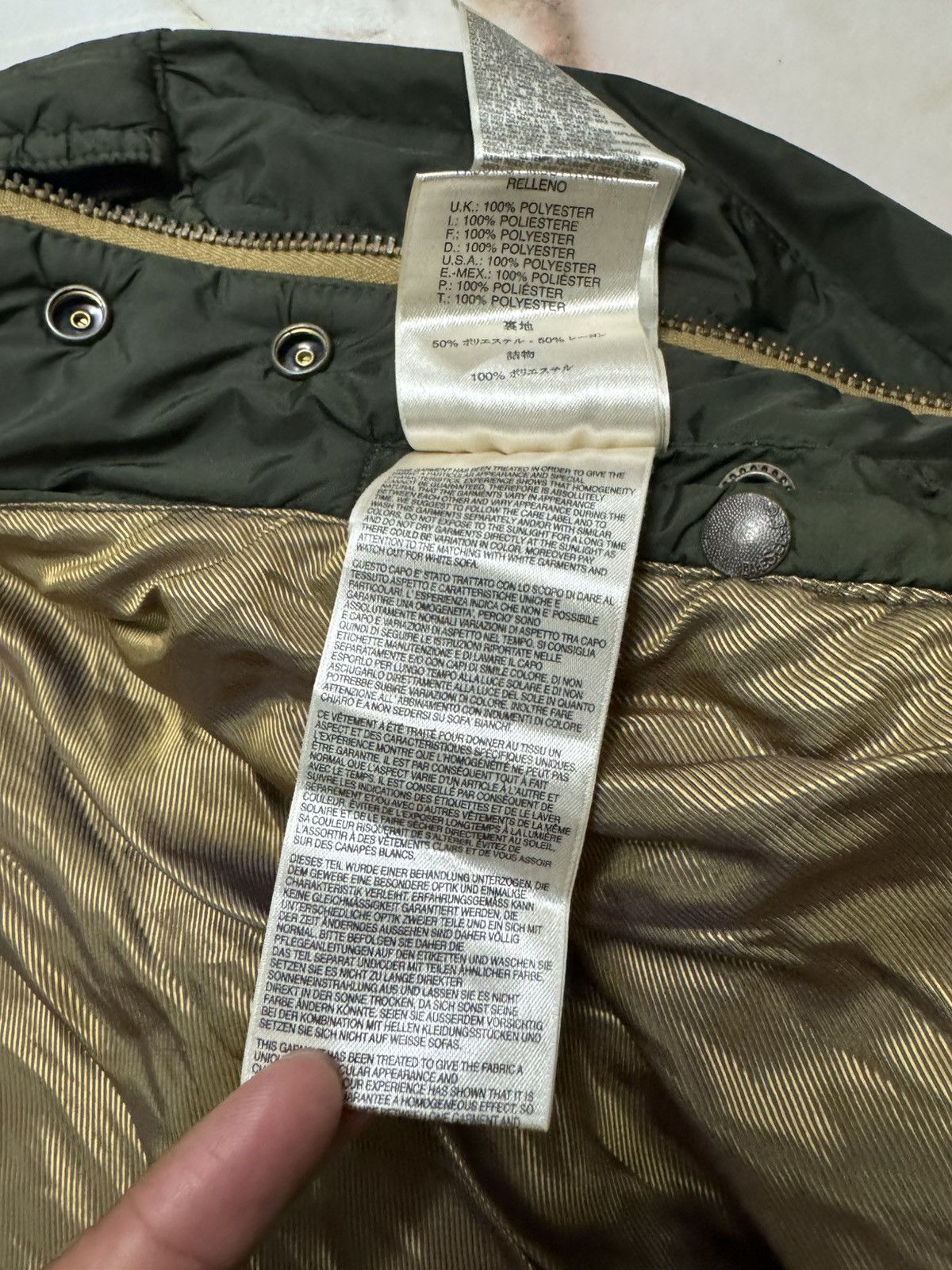 Diesel 💥VINTAGE Y2K DIESEL-CO OLIVE GREEN MILITARY DISTRESS BOMBERS Size US S / EU 44-46 / 1 - 15 Thumbnail
