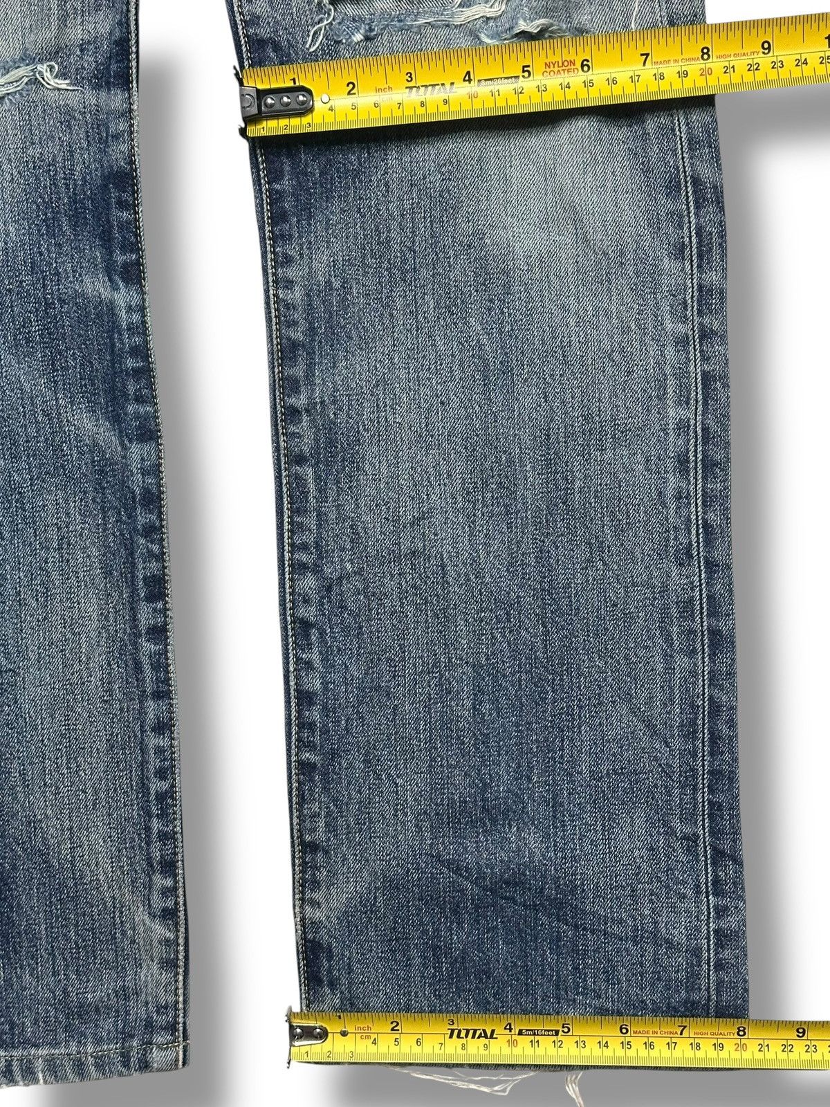 Levi's Levis 501 Vintage Y2K With Distressed Straight Leg Butterfly Size US 30 / EU 46 - 23 Thumbnail