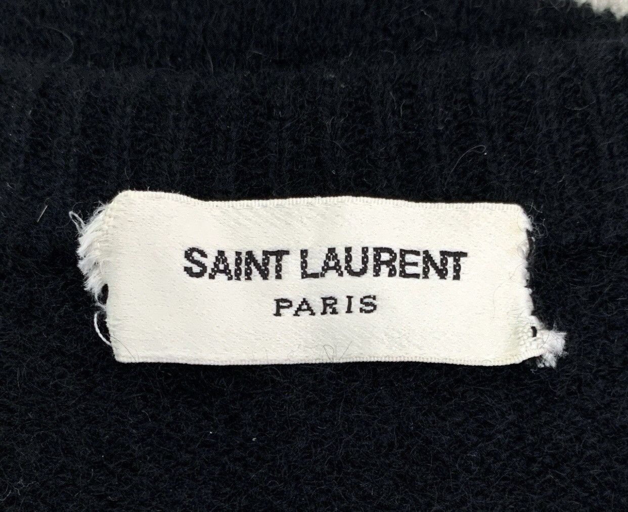 Saint Laurent Paris Saint Laurent SLP black and white cashmere knitted sweater Size US M / EU 48-50 / 2 - 5 Thumbnail