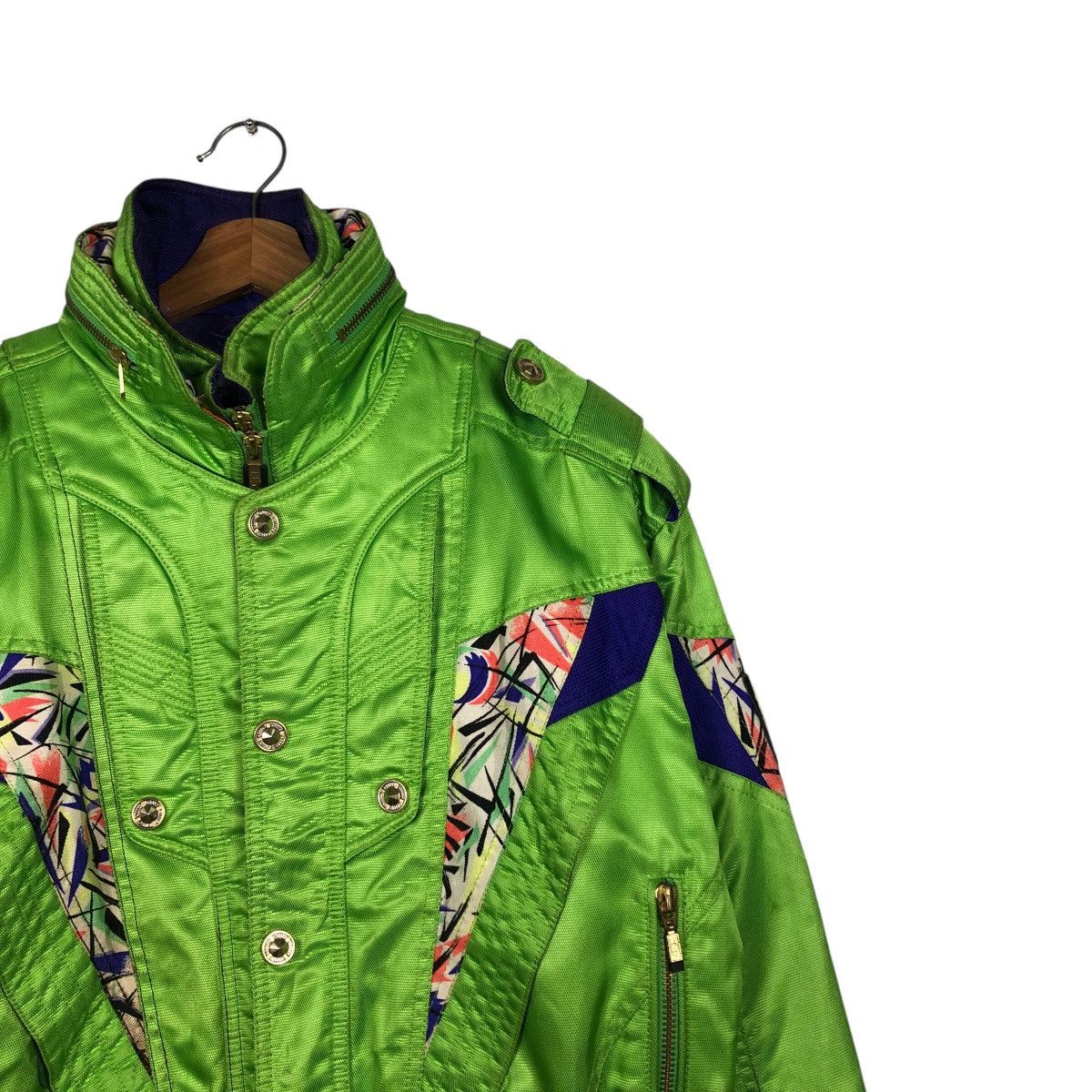 Japanese Brand 📌Cropped Bomber Jacket Ski Wear Killy Multi Color Size US L / EU 52-54 / 3 - 7 Thumbnail