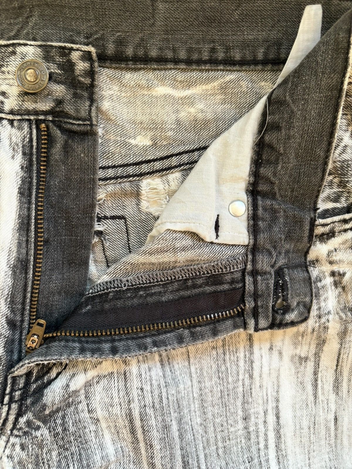 14th Addiction × Japanese Brand Vintage Japanese Brand Distressed Ripped Loose Jeans Size US 30 / EU 46 - 9 Thumbnail