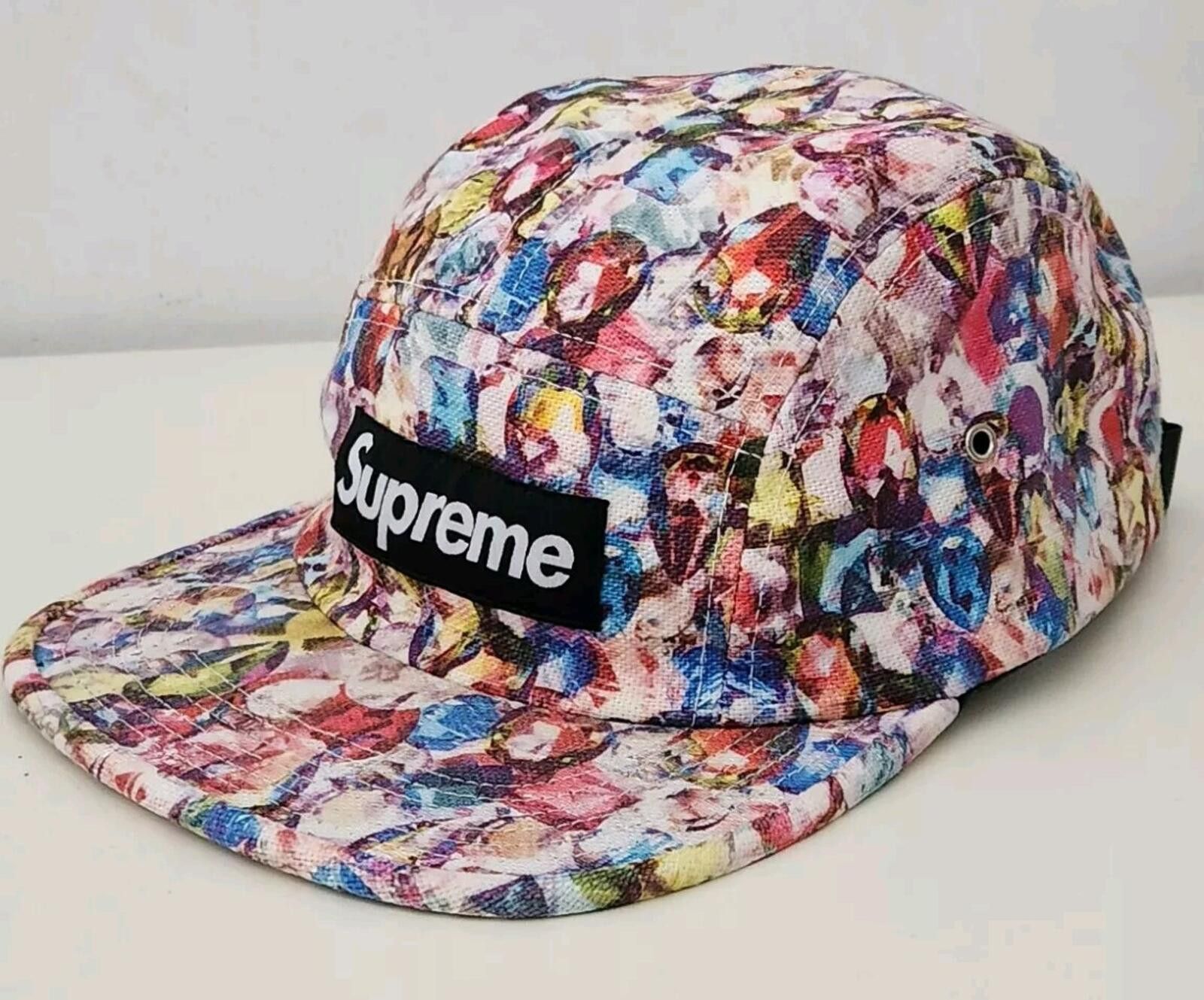 Supreme Supreme X Liberty Fabrics Purple Leopard Camp cap | Grailed