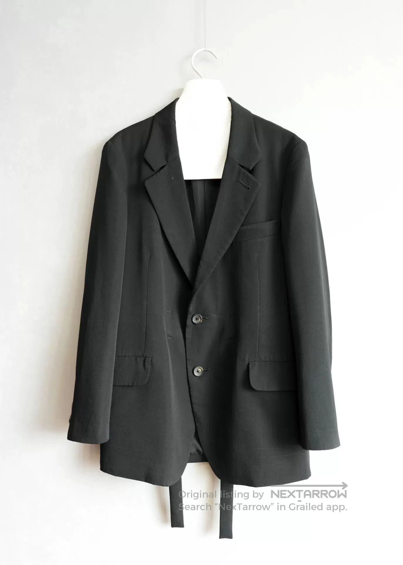 Yohji Yamamoto black Yohji Yamamoto tie jacket. Size US S / EU 44-46 / 1 - 2 Thumbnail