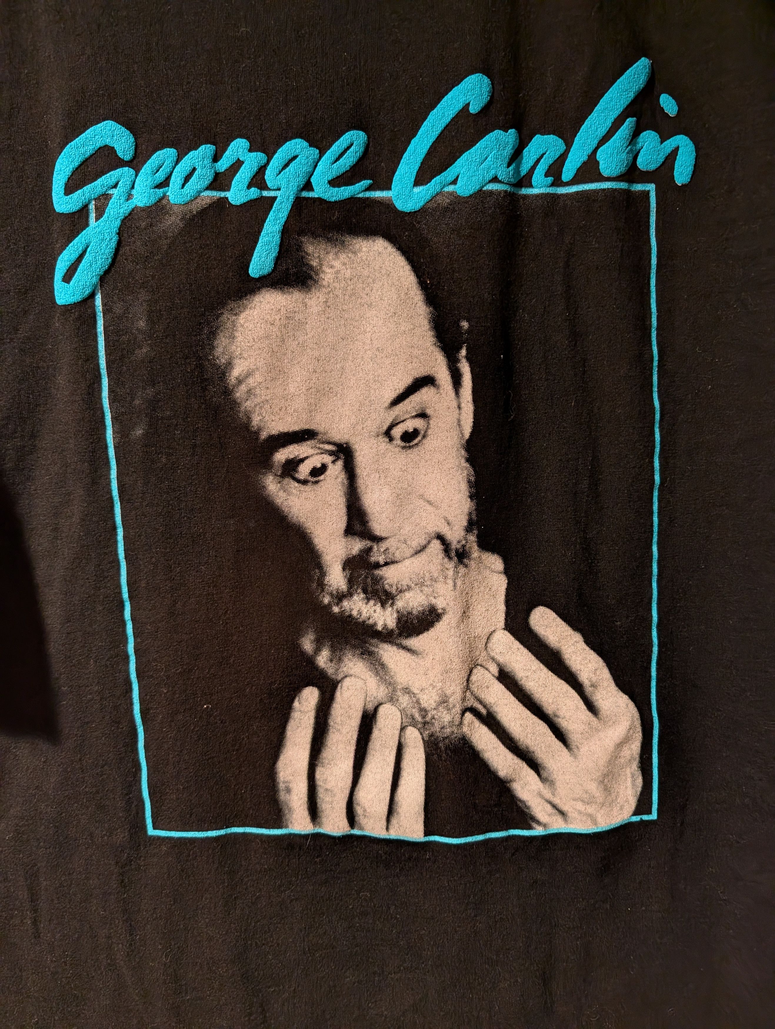 Arts & Science Vintage 90s George Carlin Sometimes a Little Brain T-Shirt Size US XL / EU 56 / 4 - 2 Thumbnail