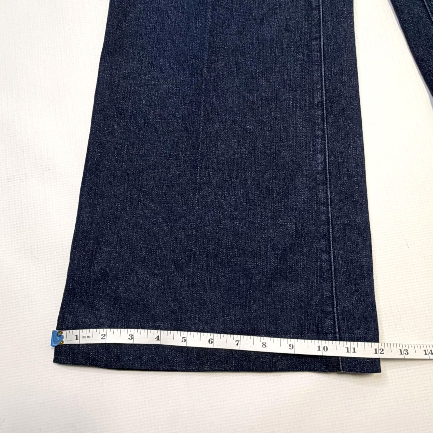 Vintage EDGE BY JEN RADE Jeans Womens 10 Blue Dark Wash High Rise Wide Leg Stretch Size 32" / US 10 / IT 46 - 7 Thumbnail