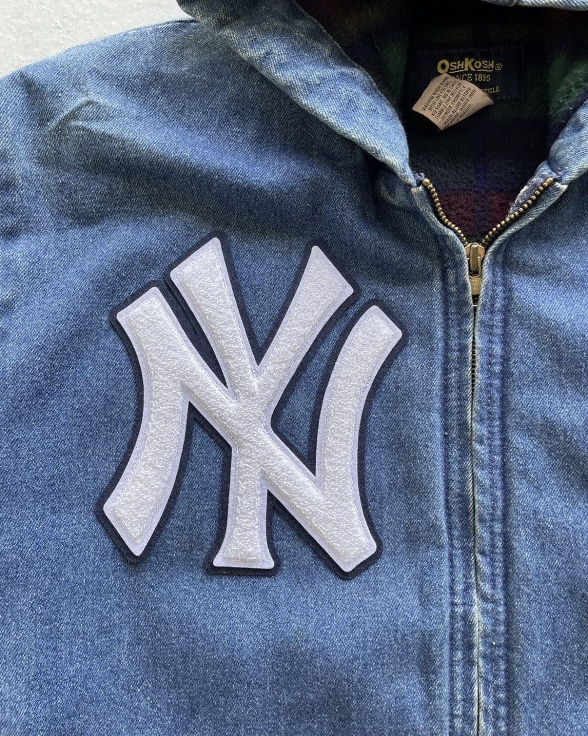 Carhartt × Vintage Vintage Rare 90's Boxy Denim Carhartt Style Work Jacket Size US L / EU 52-54 / 3 - 7 Thumbnail