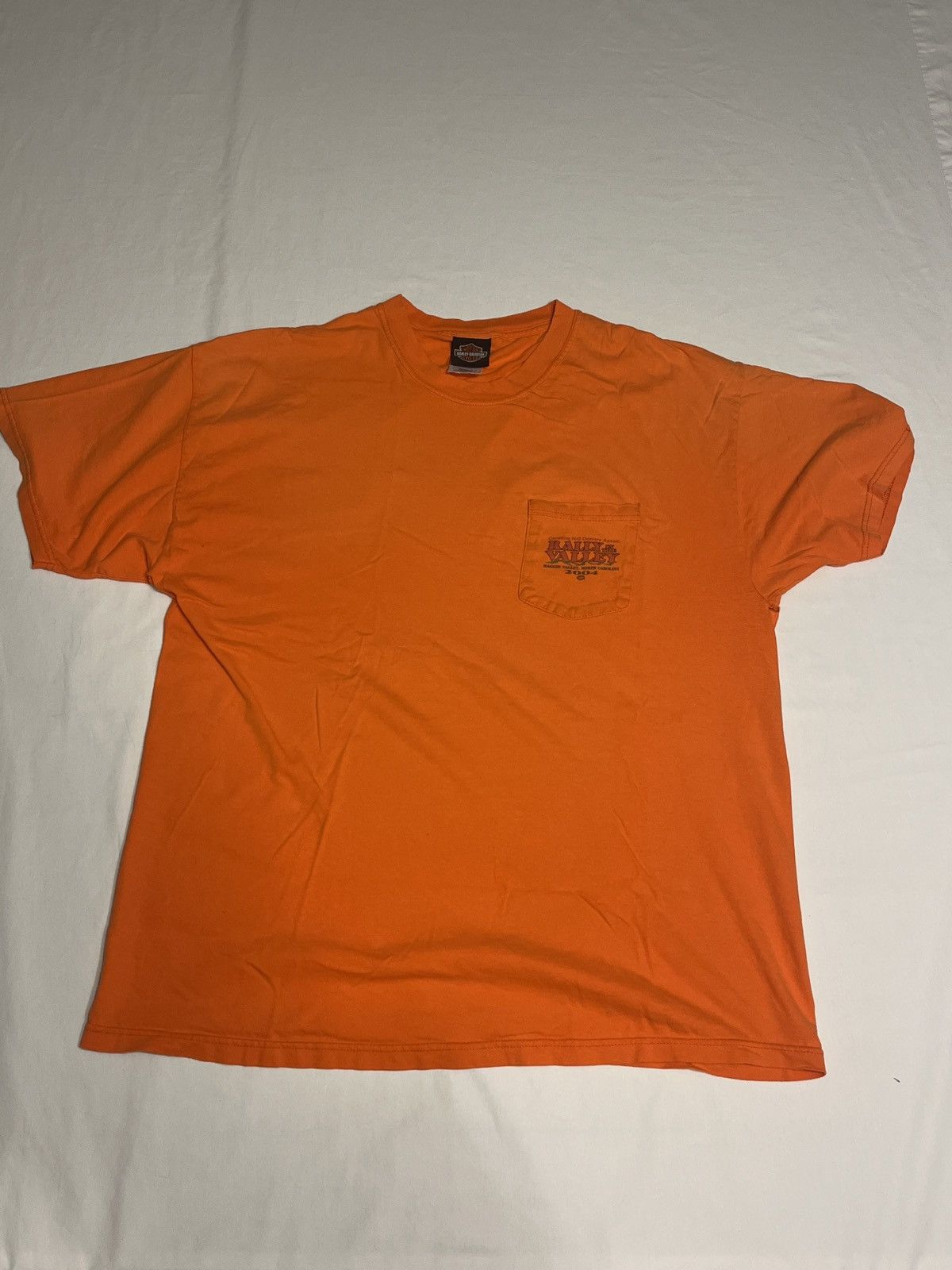 Harley Davidson × Vintage Vtg distressed Harley Davidson pocket t Size US XL / EU 56 / 4 - 2 Thumbnail