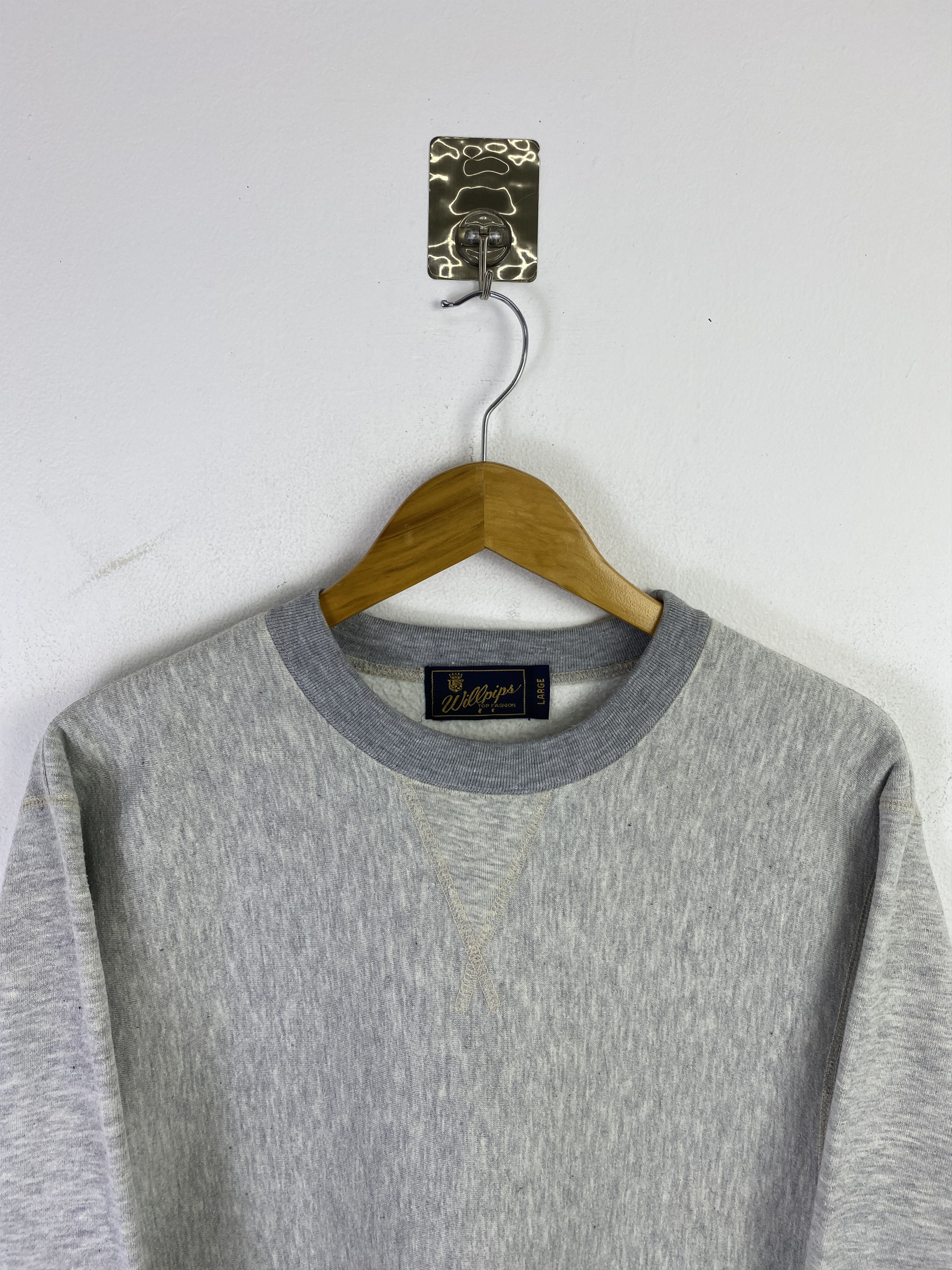 Vintage Vintage Plain Crewneck Pullvoer Fleece Sweatshirt SH0362 Size US L / EU 52-54 / 3 - 2 Thumbnail
